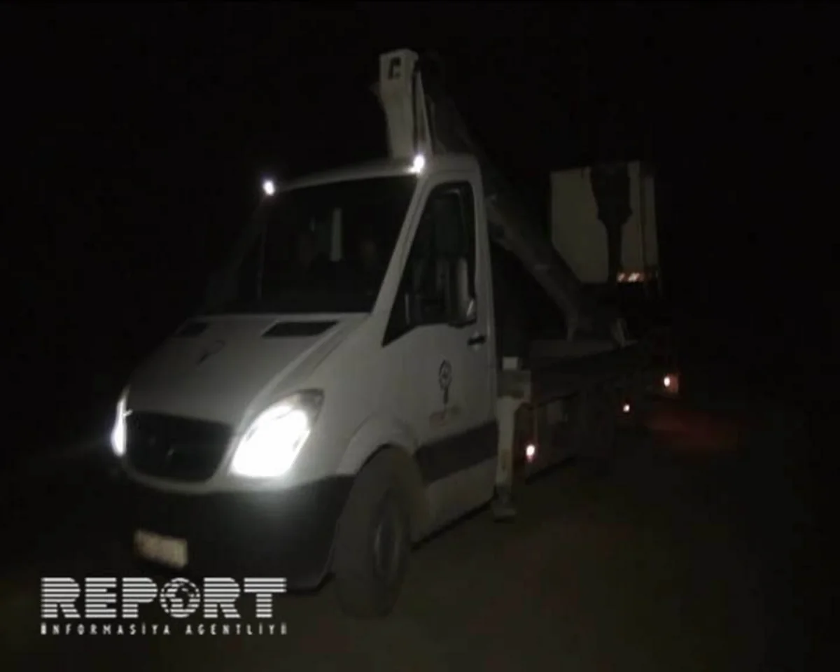 Goranboyun kəndlərində elektrik enerjisinin nəqli bərpa edilib - FOTO