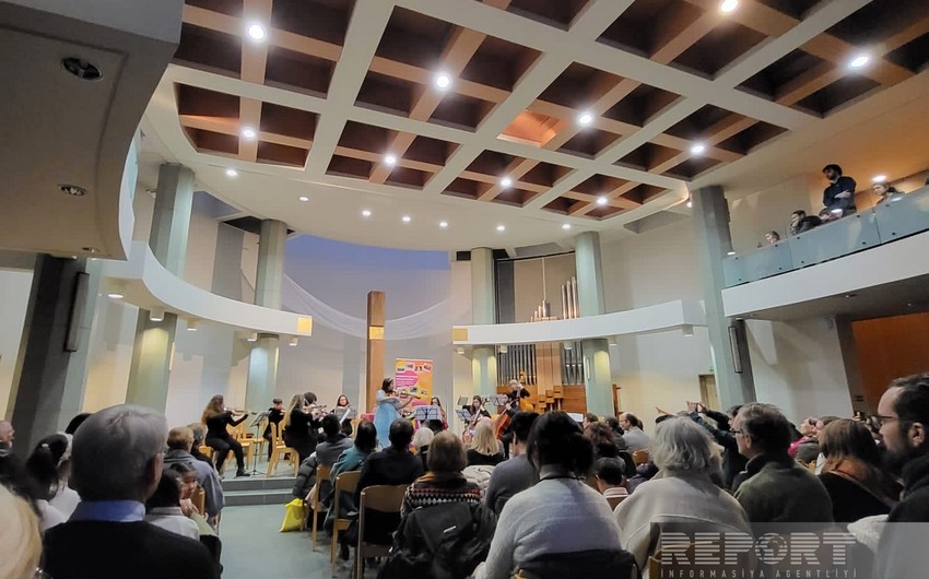 Azərbaycanlı skripkaçı Parisdə “Yeni ulduzlar” müsabiqəsinin konsertində çıxış edib