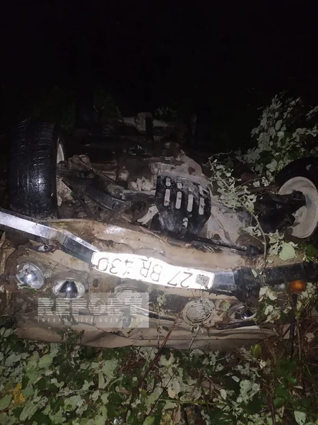 В Хачмазе автомобиль упал с моста, есть пострадавшие