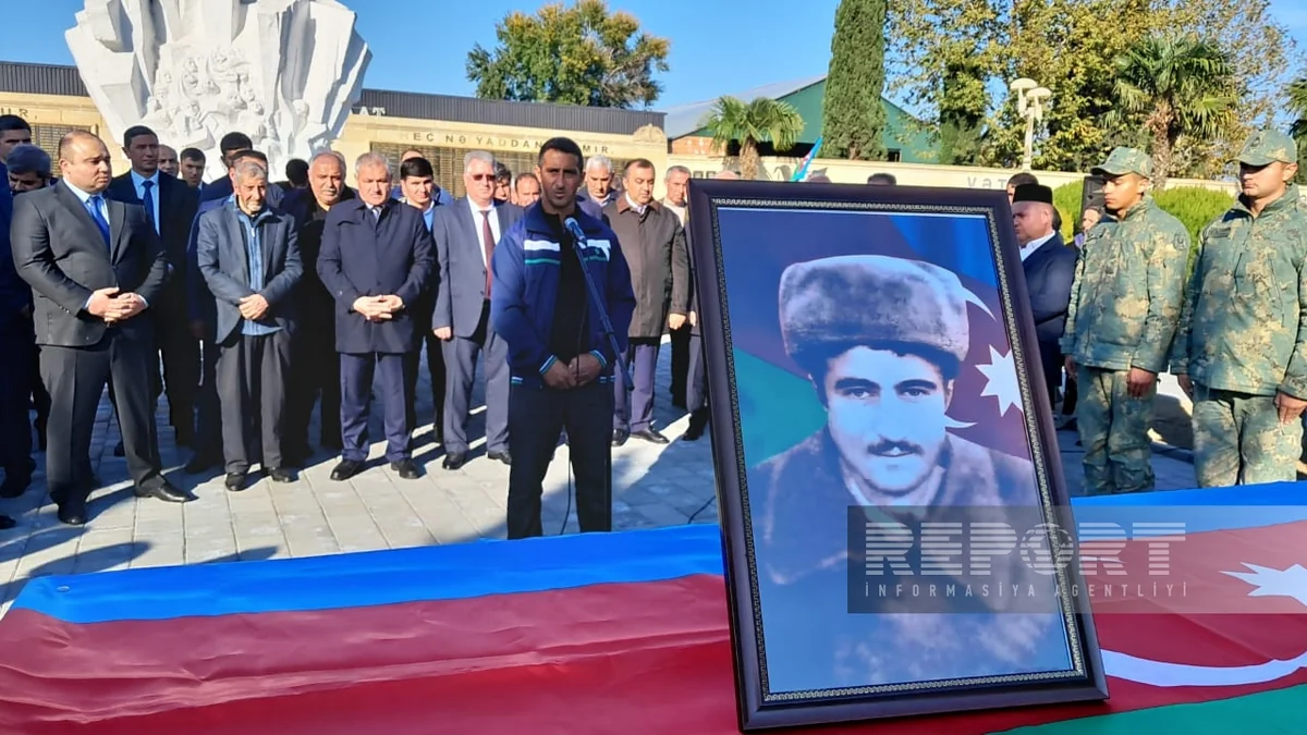 Tərtərdə Birinci Qarabağ müharibəsinin şəhidi Möhübbət Mustafayev dəfn edilib