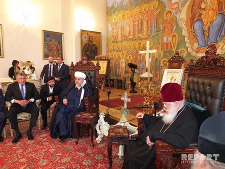 Qafqaz Müsəlmanları İdarəsinin sədri ümumgürcüstan katolikos-patriarxı ilə görüşüb