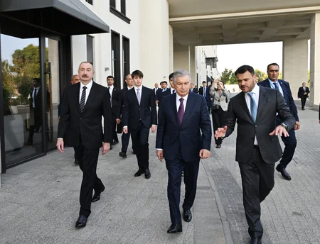 Azərbaycan və Özbəkistan prezidentləri “Sea Breeze” istirahət mərkəzində olublar