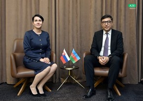 Fərid Qayıbov Slovakiyanın idman məsələləri üzrə dövlət katibi ilə görüşüb