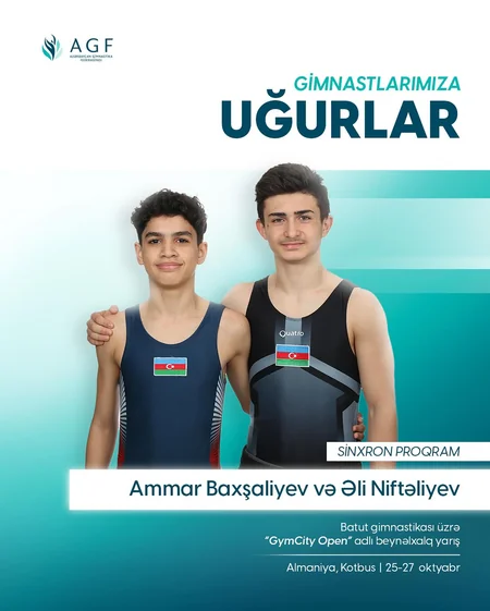 Almaniyadakı beynəlxalq turnirdə iştirak edəcək Azərbaycan gimnastlarının adları açıqlanıb