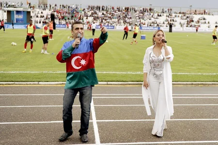 Ölkə Kubokunun final matçından əvvəl Tünzalə Ağayevanın konserti olub