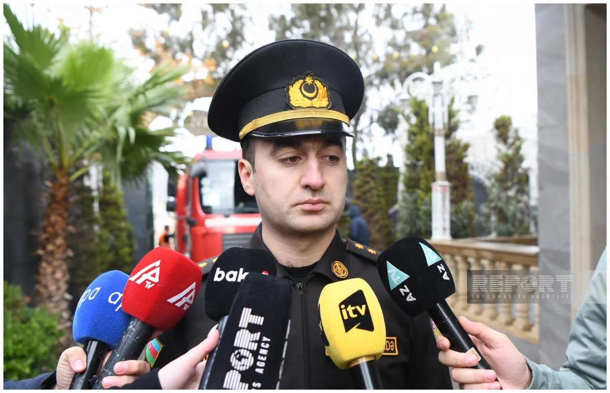 FHN rəsmisi: Şadlıq evinin anbarında baş verən yanğın zamanı xəsarət alan yoxdur