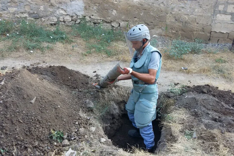 Ağdamda Qrad raketinin qalıqları aşkar edilib