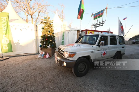 На дороге Ханкенди-Лачын созданы условия для проезда автомобилей МККК