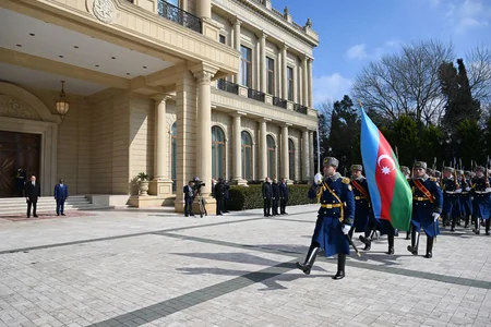 Bakıda Qvineya-Bisau Prezidentinin rəsmi qarşılanma mərasimi olub