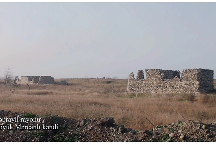 Видеокадры из села Беюк Марджанлы Джебраильского района