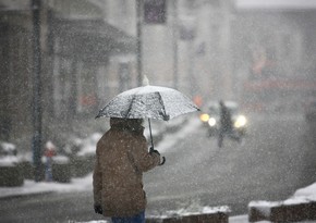 МЭПР: На Абшероне ожидается мокрый снег