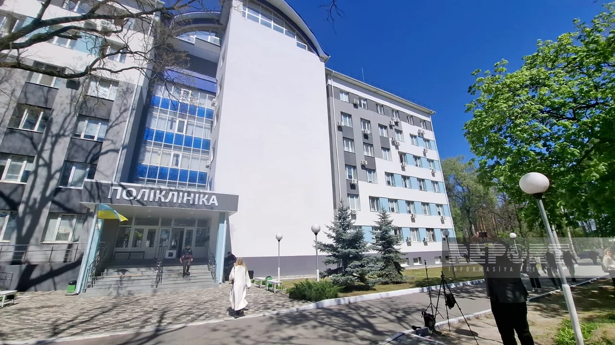 Photos from polyclinic in Ukraine overhauled by Azerbaijan