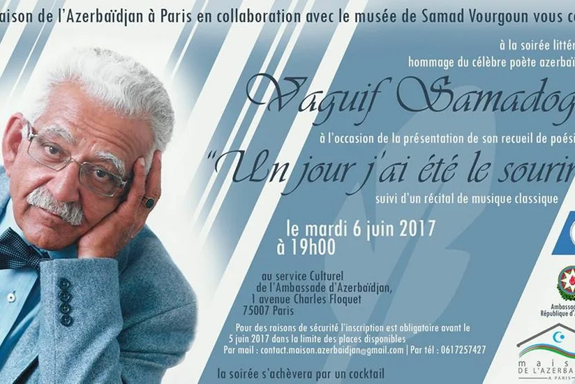 Parisdə Vaqif Səmədoğlunun xatirə gecəsi keçiriləcək
