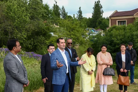 Indian Embassy in Azerbaijan organizes open yoga session in Shamakhi