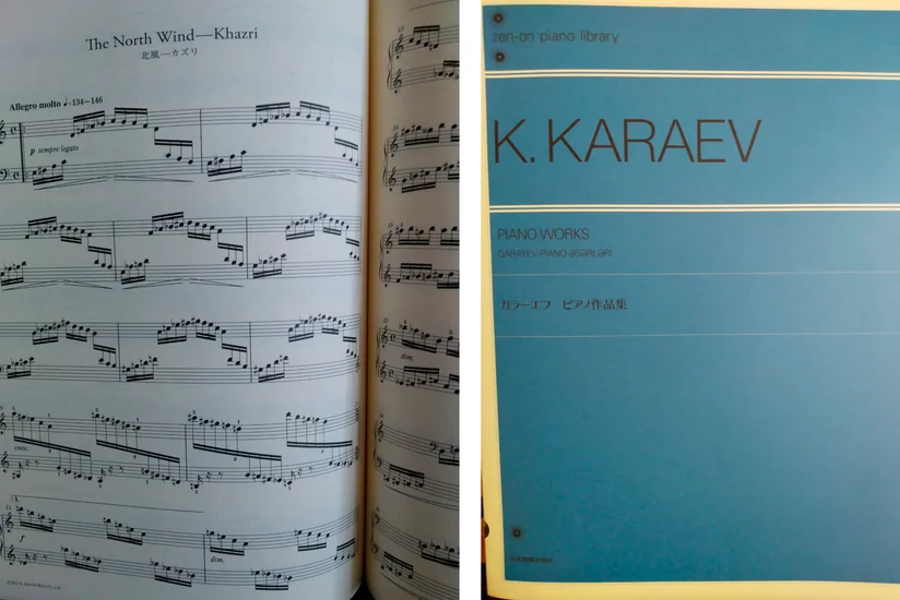 Yaponiyada Qara Qarayevin piano üçün əsərləri iki dildə nəşr olunub