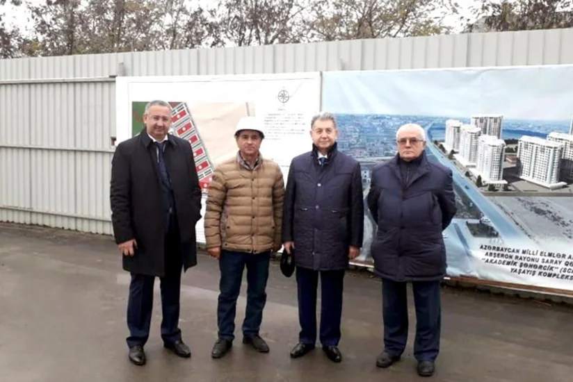 “Alimlər şəhərciyi”ndə ilk binanın 7-ci mərtəbəsində işlər yekunlaşıb