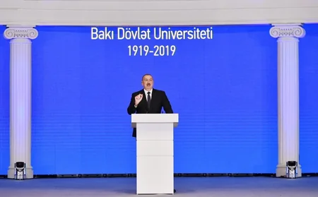 President Ilham Aliyev attended ceremony to mark 100th anniversary of Baku State University