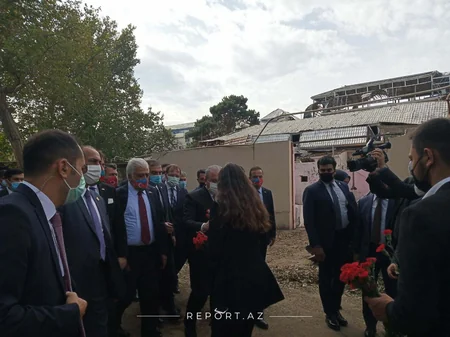 Speaker of Turkish parliament arrives in Ganja