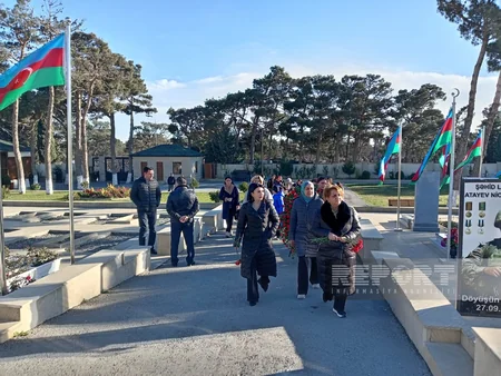 Qaraheybət faciəsində həlak olan DSX zabitlərinin xatirəsi yad edilib