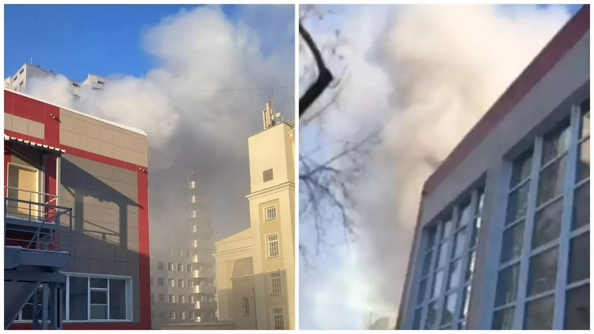 В Новосибирске при пожаре в подвале гимназии погиб мужчина
