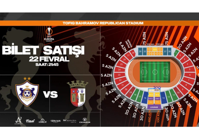 Лига Европы УЕФА: Билеты на матч Карабах - Брага поступили в продажу