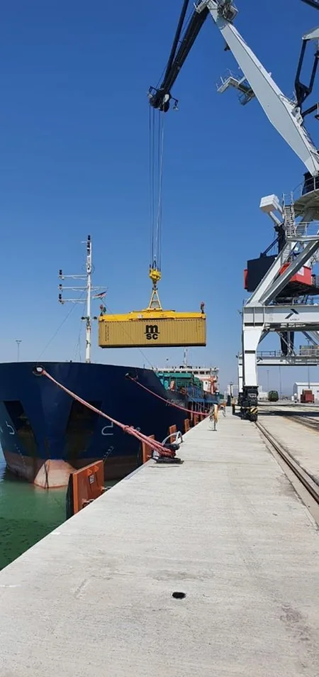 Another block train from China to Turkey passed through the Port of Baku
