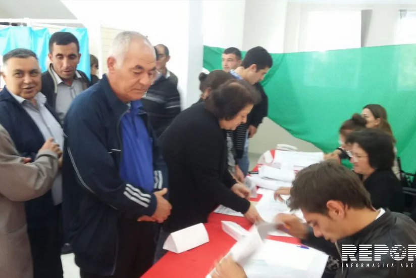 Bərdədə seçici aktivliyi müşahidə olunur - FOTO
