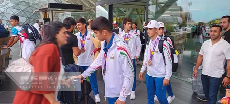 Sloveniyada möhtəşəm nəticə əldə edən Azərbaycan cüdoçuları Vətənə qayıdıblar