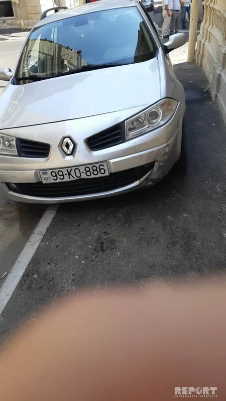 Bakıda polis avtomobili qəza törədib - FOTO