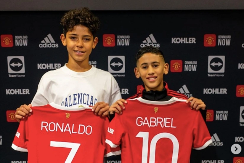 Cristiano Ronaldo's son officially unveiled as Manchester United player