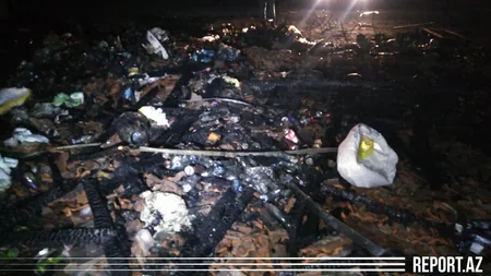 Şəmkirdə bazarda baş vermiş yanğın söndürülüb - YENİLƏNİB