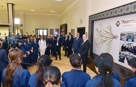President Ilham Aliyev attended opening of Gabala branch of Azerkhalcha OJSC