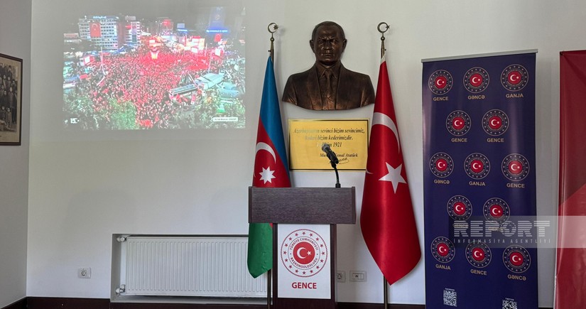 Gəncədə Türkiyənin Demokratiya və Milli Birlik Günü ilə bağlı tədbir keçirilib