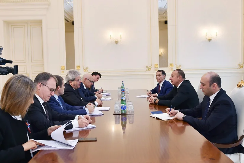 President Ilham Aliyev received delegation led by Italian Minister