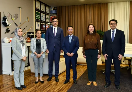 Fərid Qayıbov Malayziya Olimpiya Şurasının prezidentini qəbul edib