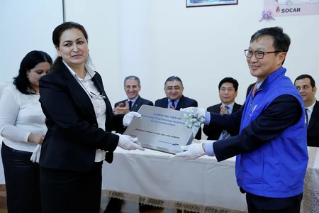 ​Samsung Engineeringin təşəbbüsü ilə Sumqayıtda yeni kitabxana açılıb