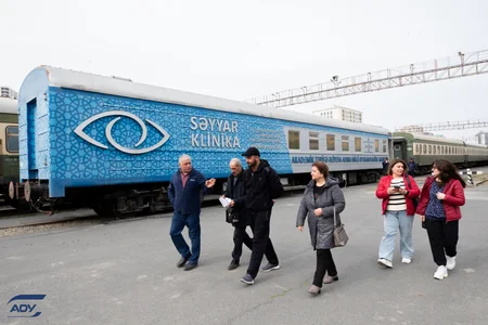 Bakı Dəmiryol Vağzalında dəmiryolçular üçün göz müayinəsi aksiyası təşkil edilib