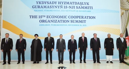 President Ilham Aliyev taking part in 15th ECO Summit in Ashgabat