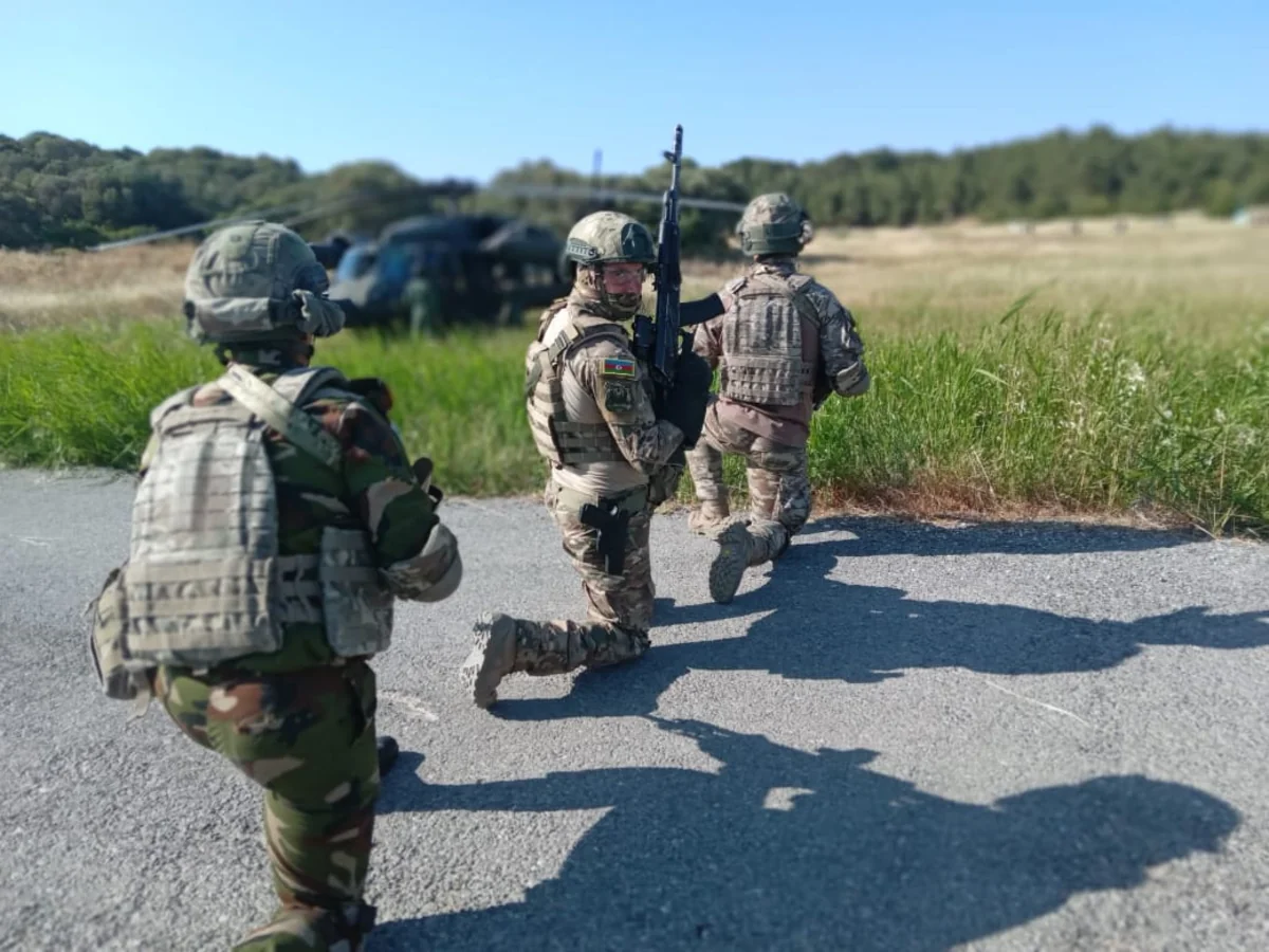 Azerbaijani servicemen perform tasks at Efes-2022 int'l drills