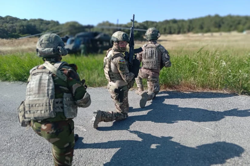 Azerbaijani servicemen perform tasks at Efes-2022 int'l drills
