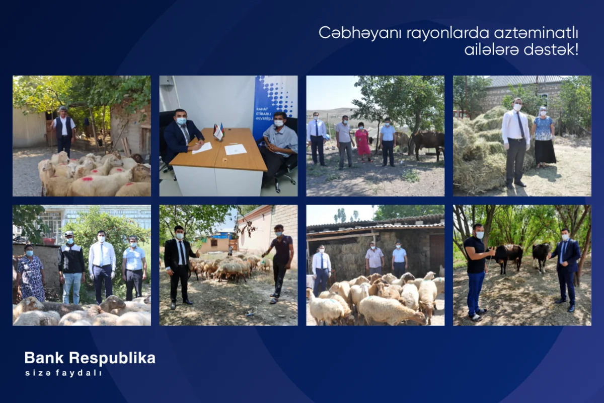 “Bank Respublika” cəbhəyanı rayonlarda fermerlərə dəstək oldu!