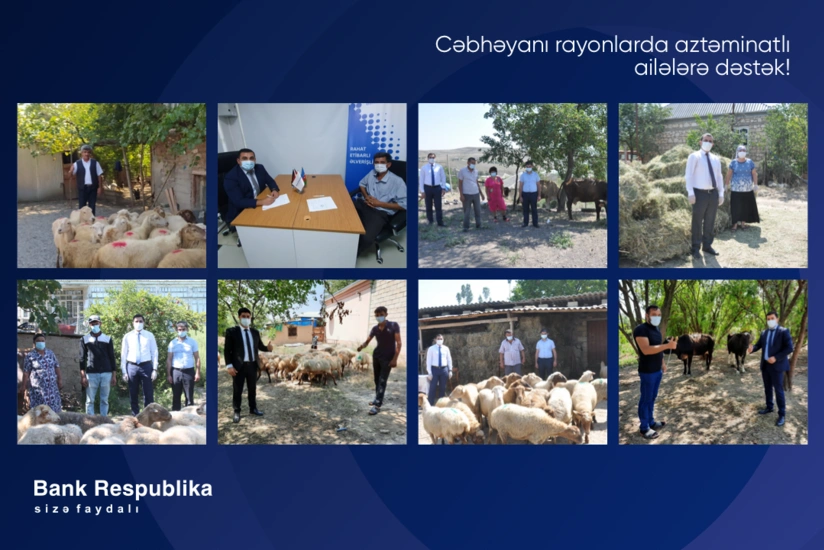 “Bank Respublika” cəbhəyanı rayonlarda fermerlərə dəstək oldu!