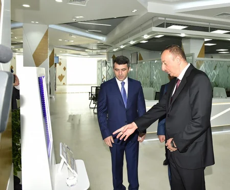 Azərbaycan Prezidenti 5 saylı Bakı ASAN xidmət mərkəzinin açılışında iştirak edib