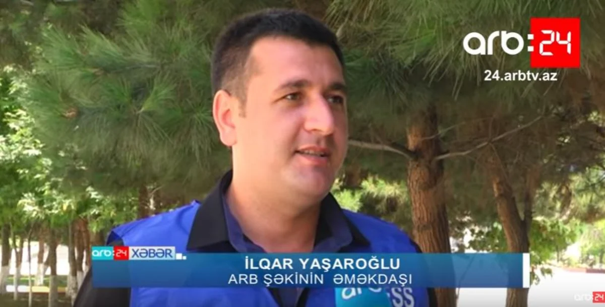 Şəkidə televiziya əməkdaşı qəzaya düşüb