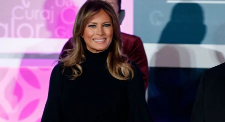 Melania Trump celebrates anniversary at home