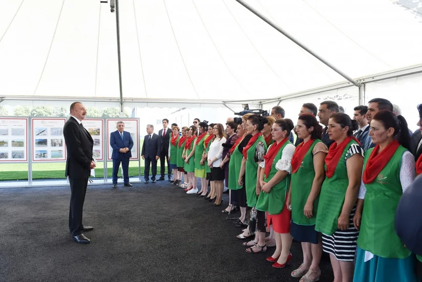 President Ilham Aliyev viewed rose oil plant of AzRose LLC