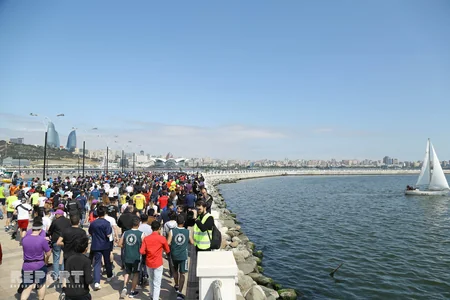 Heydər Əliyev Fondunun təşkilatçılığı ilə “Bakı Marafonu 2019” start götürüb - FOTO