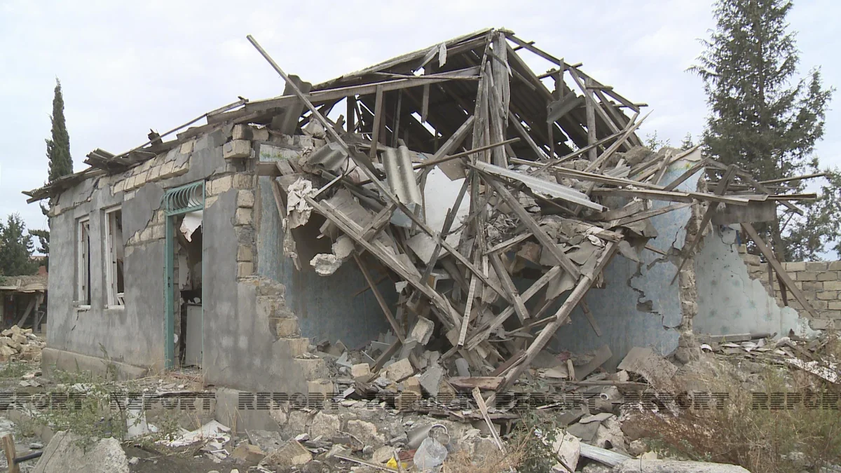 House in Azerbaijan’s Tartar destroyed by rocket attacks to be preserved as museum