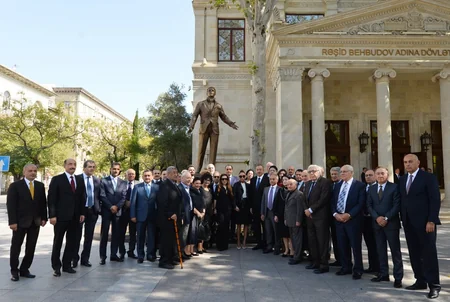 President attended opening of a monument to world-famous singer Rashid Behbudov - UPDATED