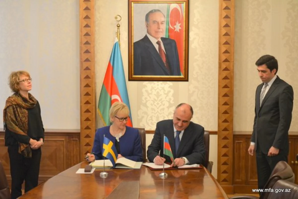 Azerbaijan and Sweden sign a convention on avoidance of double taxation
